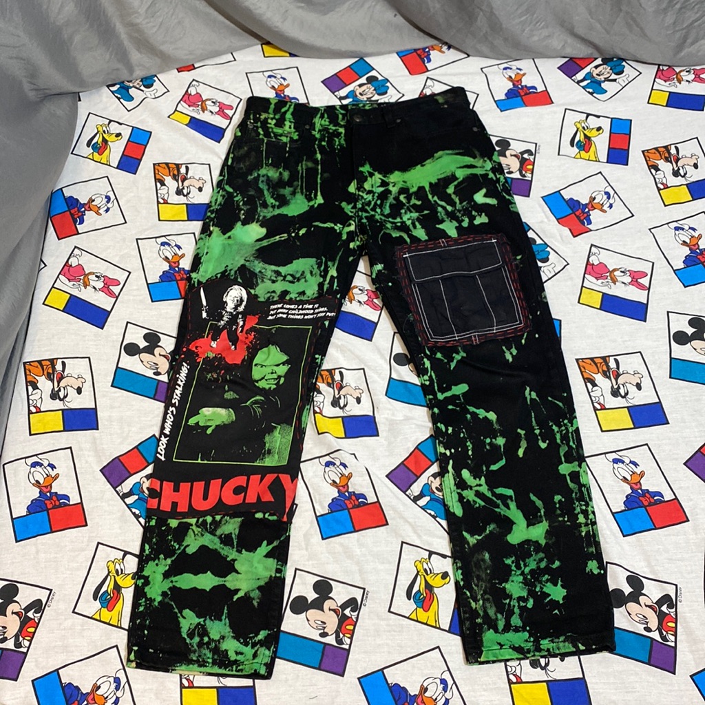 Patchwork Dyed Custom Jeans